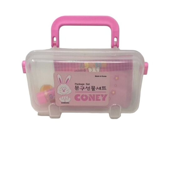 Stationery Case Supplies Korean Coney Character Preowned - Picture 1 of 9